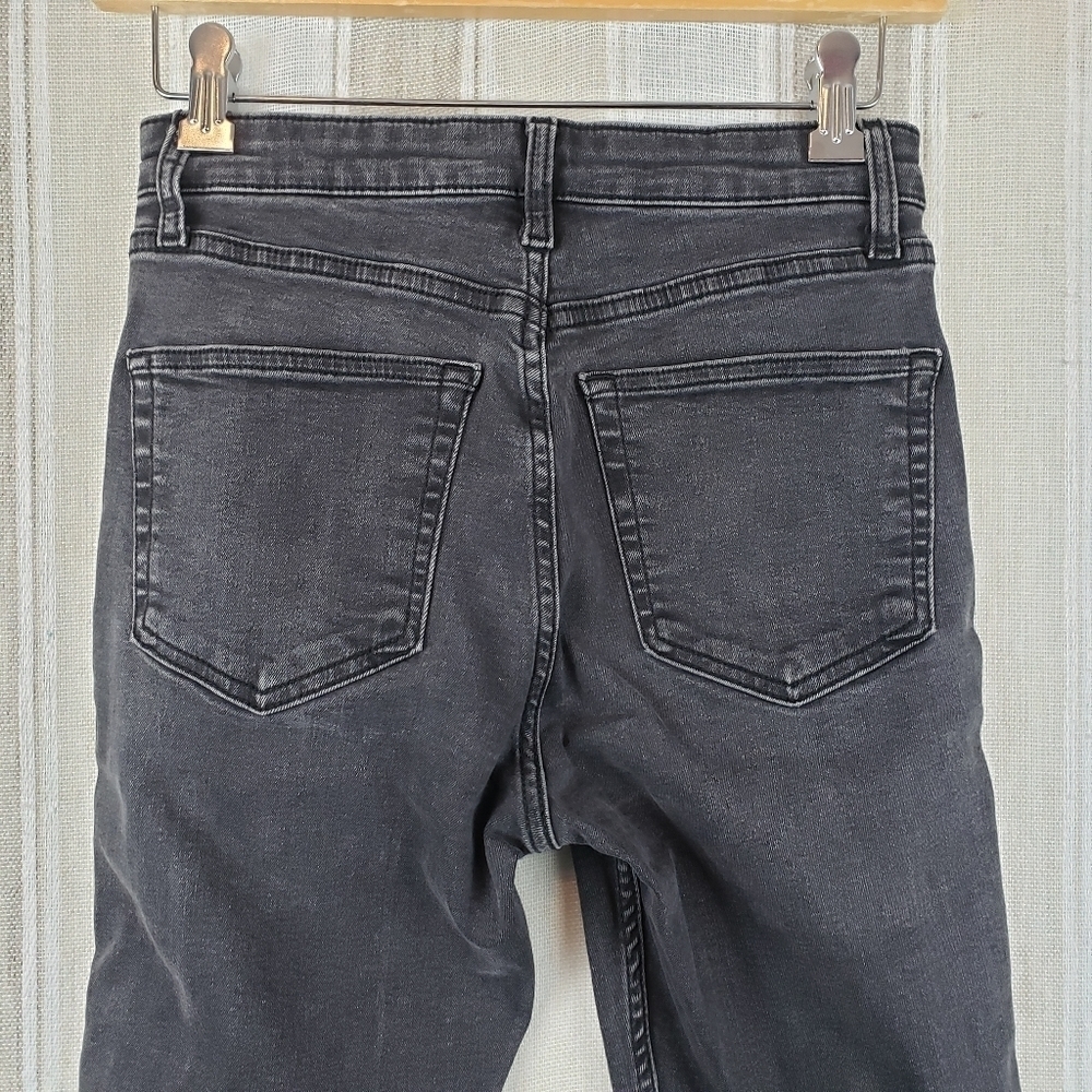 Topshop Moto Jamie Skinny Jeans Ribbon Black Size W28 L32 - Picture 6 of 8